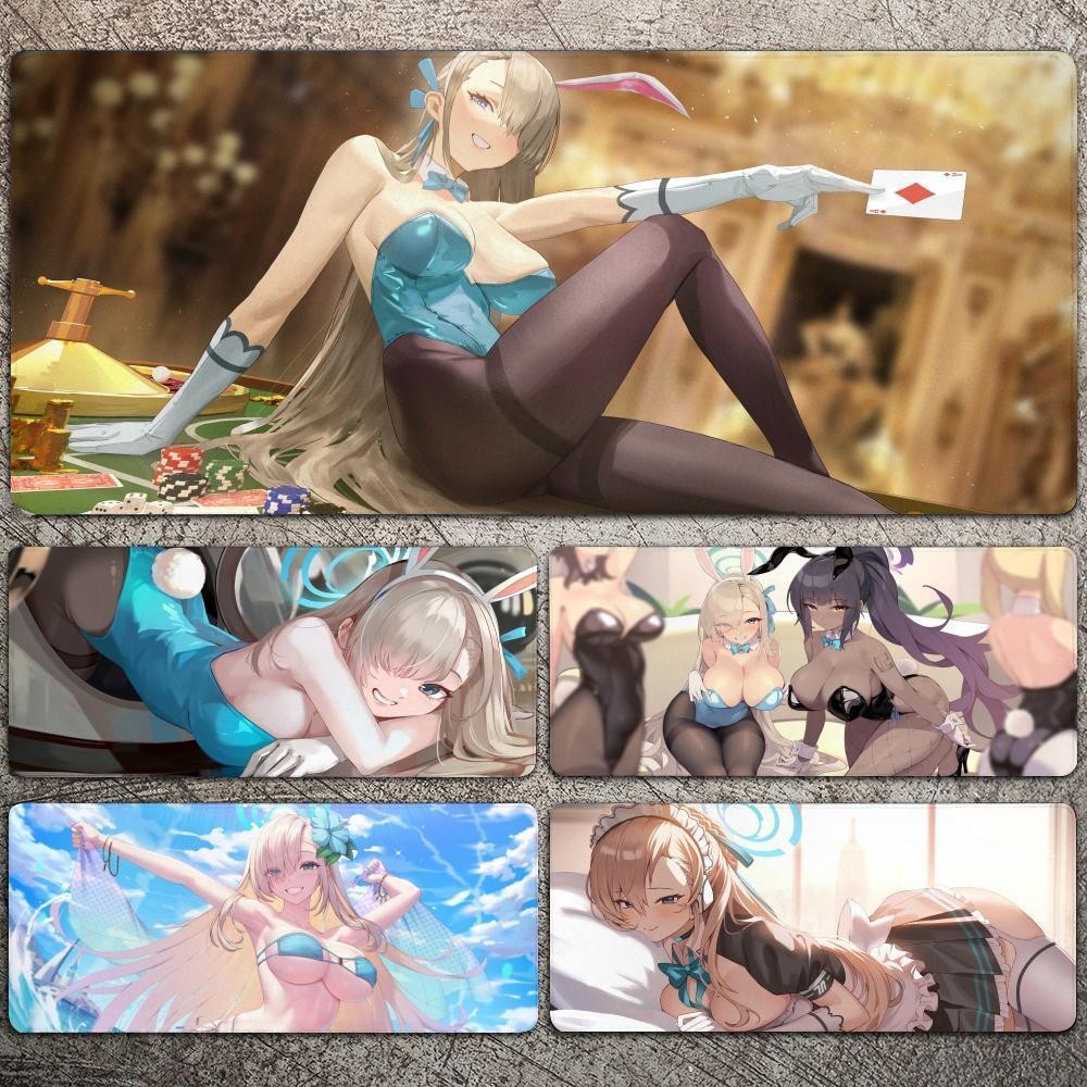 Asuna Ichinose Blue Archive Anime แผ่นรองเมาส์ ขนาดใหญ่ แบบหนา สําหรับเล่นเกมคอมพิวเตอร์