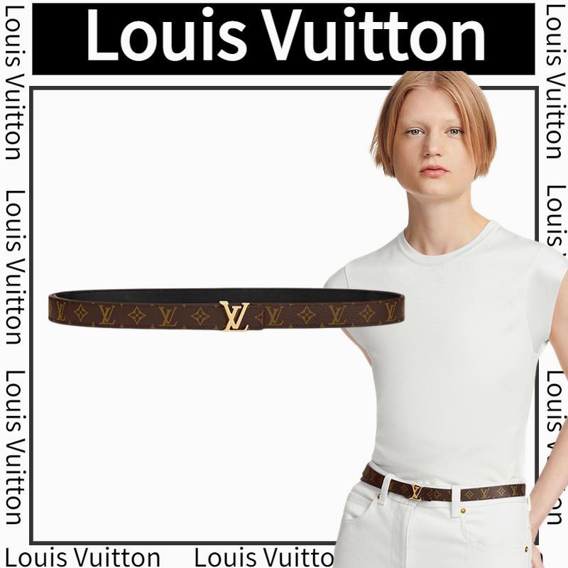 ♞,♘,♙หลุยส์วิตตอง Louis Vuitton LV ICONIC 20mm เข็มขัดสองด้าน/เข็มขัดผู้หญิง/ล่าสุด/สินค้านำเข้า