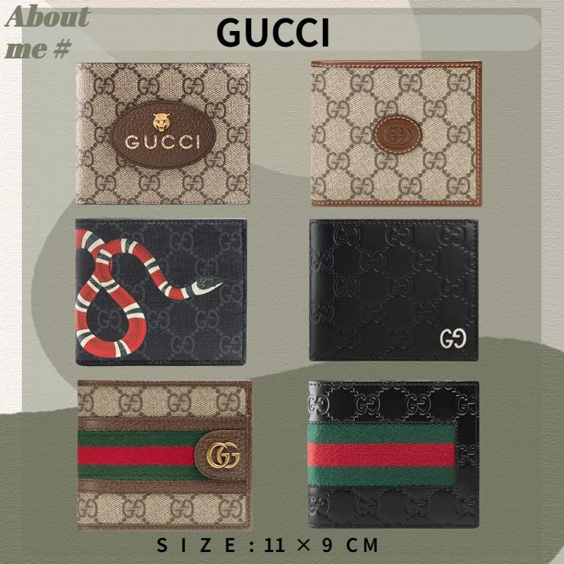 ♞กุชชี่ Gucci Neo Vintage GG Supreme Canvas Wallet Men's Card Holder
