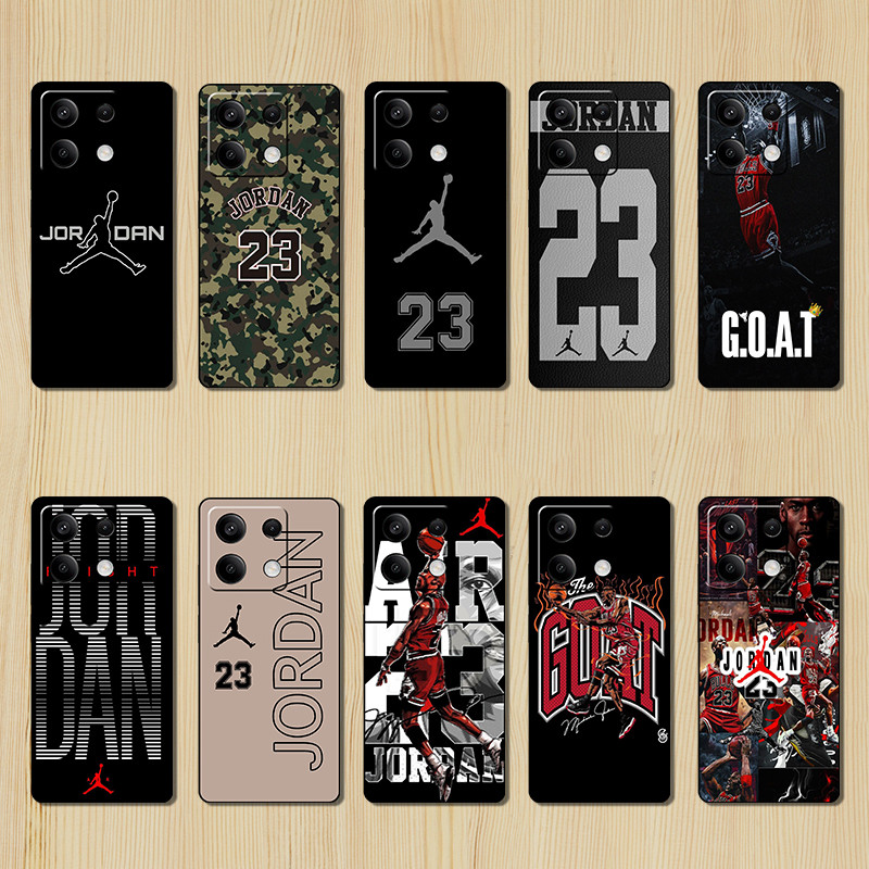 เคสโทรศัพท์ทาสีสําหรับ Xiaomi Redmi K60 K70 หมายเหตุ 7 8 Pro 8T HT28 jordan 23 ออกแบบฝาครอบป้องกันป้