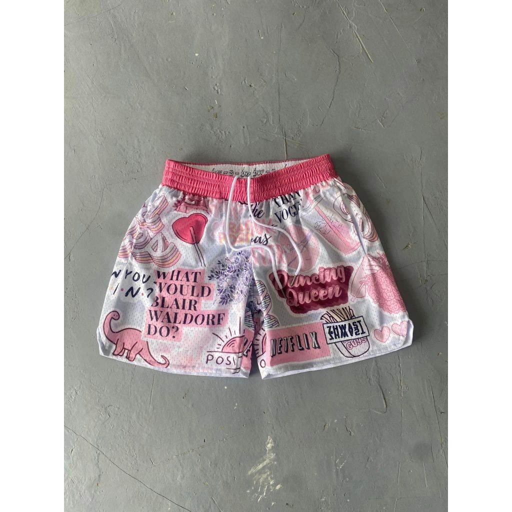 PINK (ZHWAST MESH SHORTS)