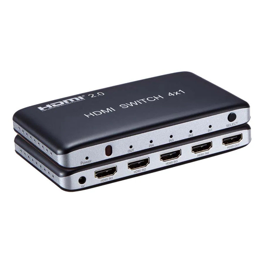 4k 60Hz 4x1 HDMI Switch HDR HDMI2.0 3x1 HDMI Switch 3 4 in 1 Out Video Converter Switcher สําหรับ PS4 กล ้ องแล ็ ปท ็ อป PC To TV Monitor