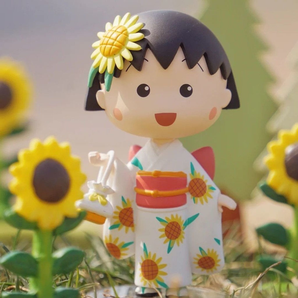 ♞Chibi Maruko-chan Figures And Peripheral Models Kimono Maruko-chan Dolls And Toys
