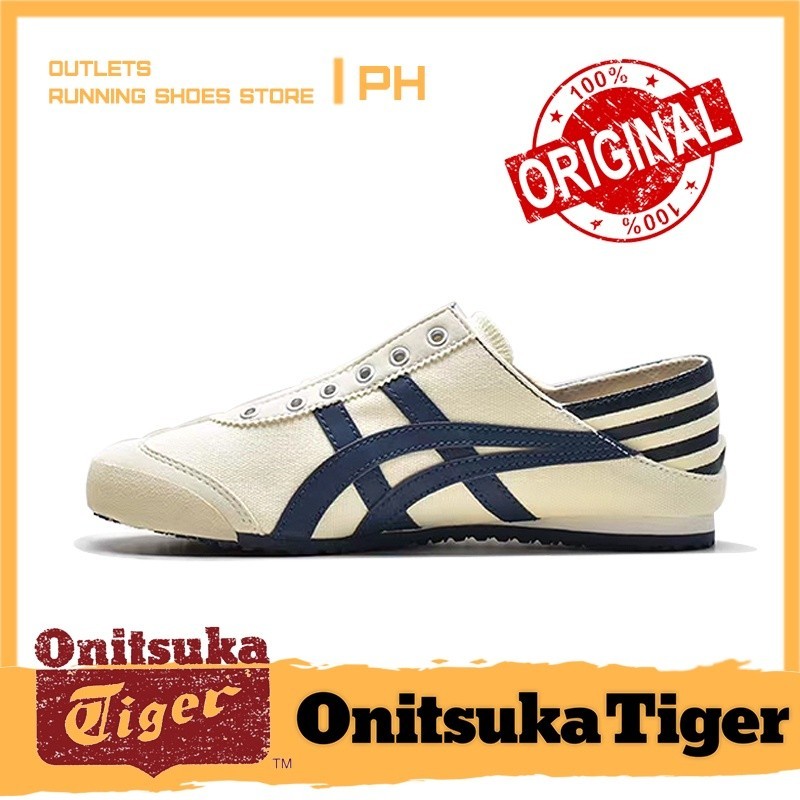 Onitsuka 【Outlets Running shoes】ของแท้ 100% MEXICO66 PARATY รองเท้าวิ่ง ลายเสือ สําหรับผู้ชาย และผู
