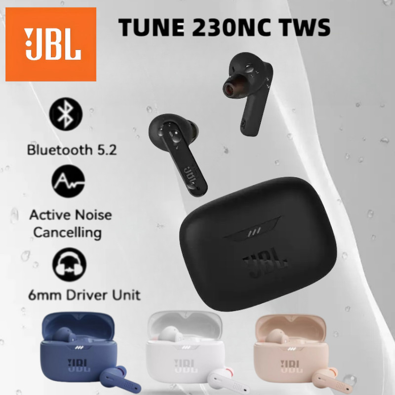 (COD/จัดส่ง 24 ชม.) JBL Tune 230NC TWS TWS หูฟังบลูทูธไร้สาย 360 เสียงสเตอริโอ กันน้ํา