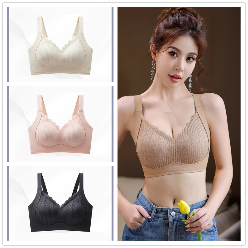 Seamless One piece pad ชุดชั้นในเยาวชนสาวชุดชั้นในไร้สายหน้าอกเล็ก Push up Breast Holding Anti-Sgging ผู้หญิง Soft Bra