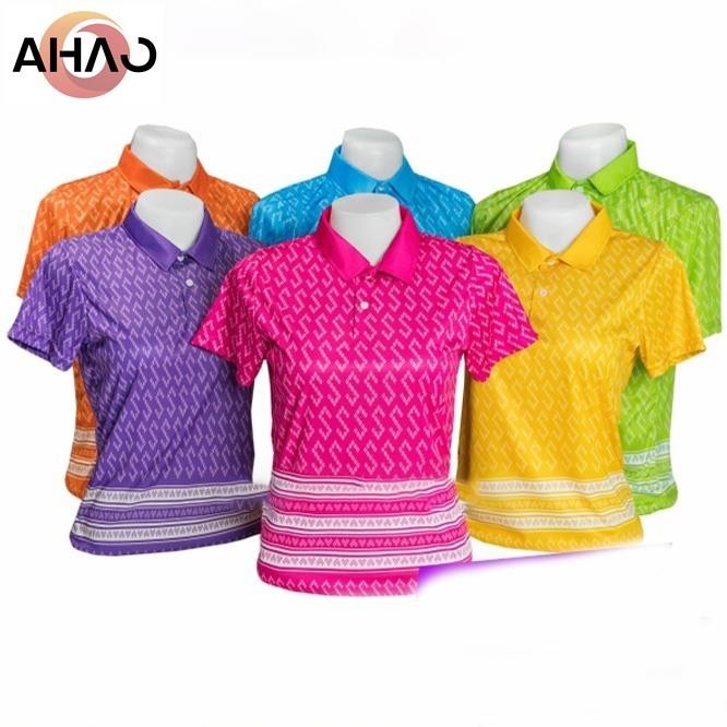เสื้อลายขอ ทรงผู้หญิง โปโลลายขอ เสื้อลายพระราชทาน ลายขอพระราชทาน ผู้ชาย