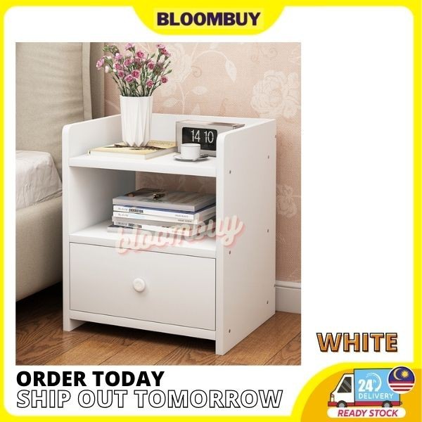 hot🔥การประกันคุณภาพ🔥 import Beside Bed Table With Drawer Mini Side Bed Table Little Cupboards For