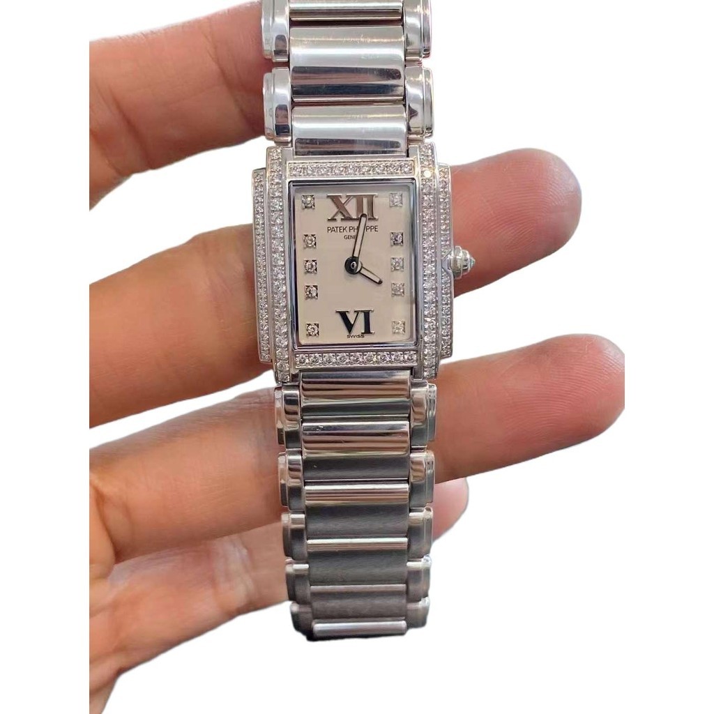 [ราคาแฟร์352800] Patek Philippe Twenty~4 Series 4908/200G-011 นาฬิกาผู้หญิงควอตซ์