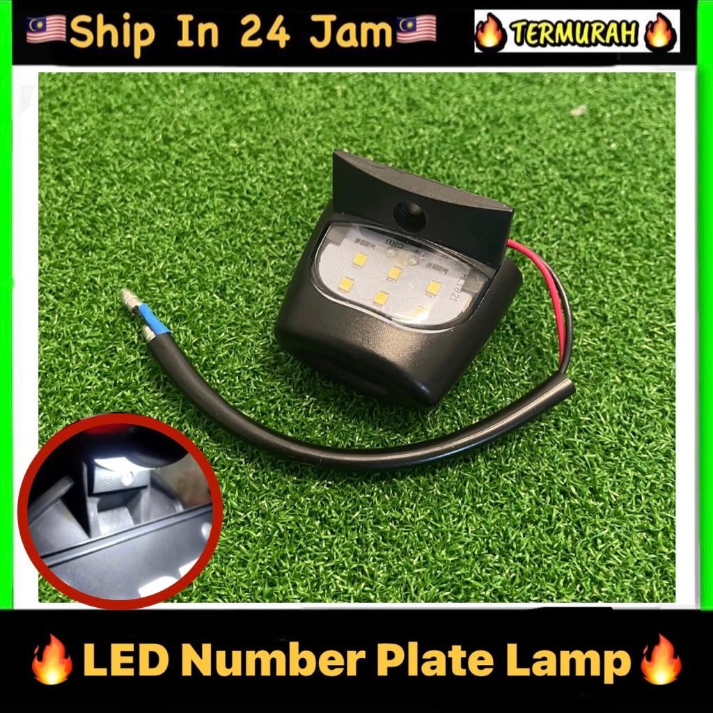 Yamaha Y15 Y15Z Y15ZR ไฟใบอนุญาต LED ด้านหลังจํานวนแผ่นไฟท้าย Fender Nombor Lampu บังโคลนด้านหลัง LE