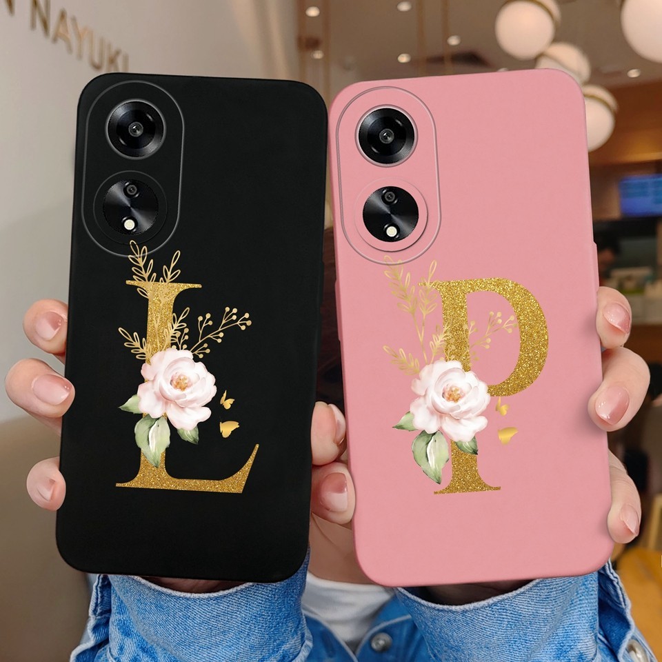 สําหรับOppo A1 5G A98 F23 กรณีดอกไม้สีชมพูซิลิโคนของเหลวกันกระแทกอาวุโสสําหรับOppo A1 5G Oppo A98 Op