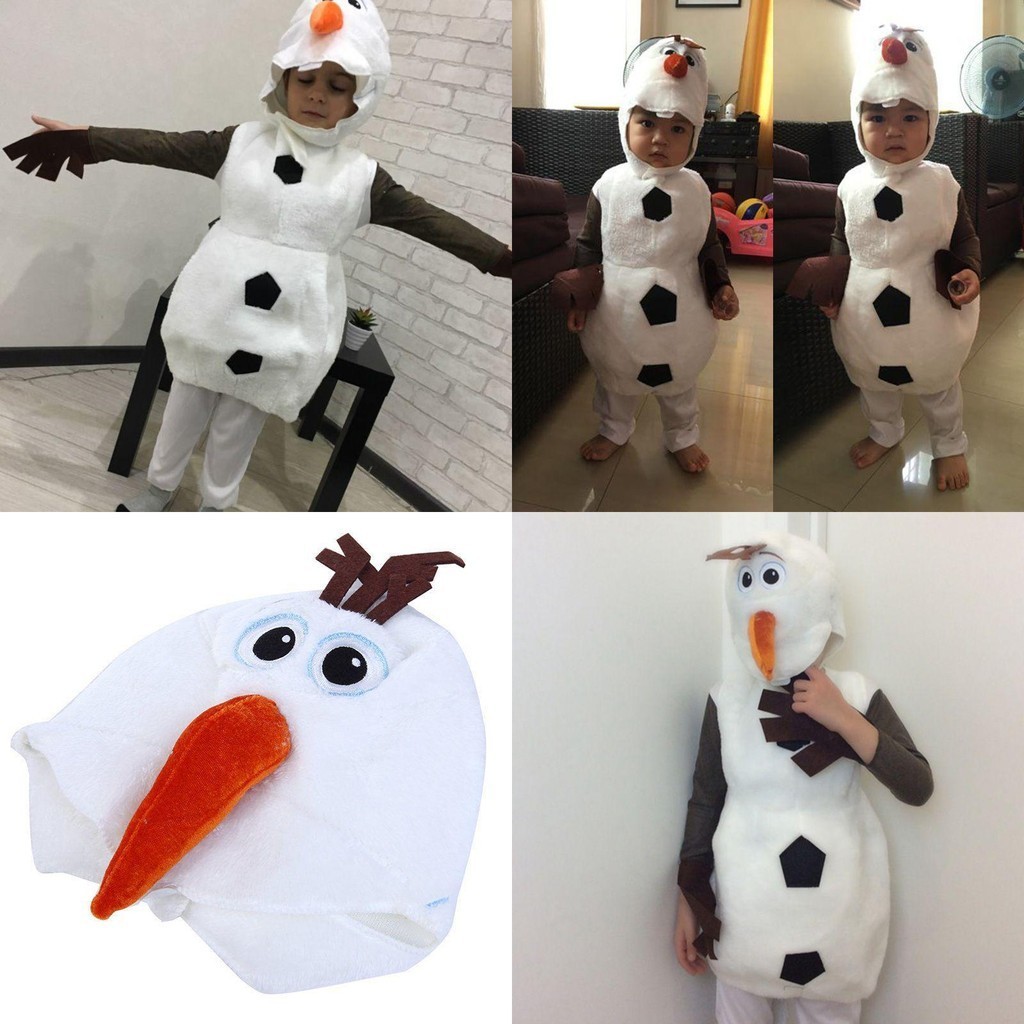 ชุดจั๊มสูท คอสเพลย์ ภาพยนตร์ Snowman Frozen Olaf สําหรับเด็ก
