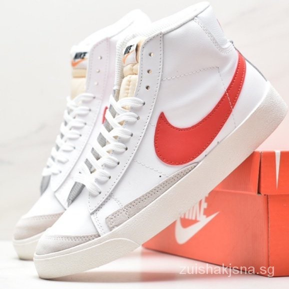 Nike Blazer Mid '77 SUEDE white red Casual sneakers LLUA