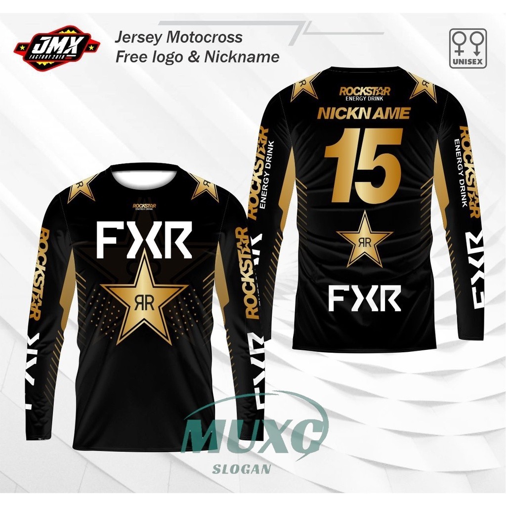 Free Custom Name & NumberJersey Motocross Fxr ชื่อและหมายเลขที่กําหนดเองล่าสุดฟรี