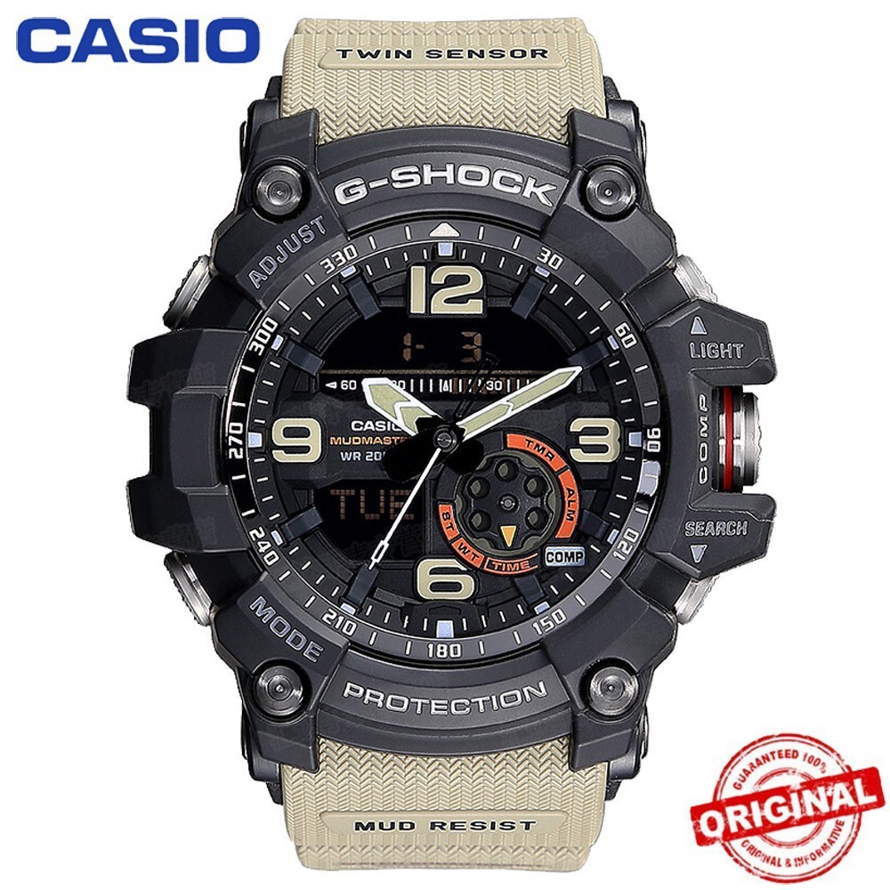 G-shock GG-1000 MUDMASTER นาฬิกาข้อมือสปอร์ต สีเขียวทหาร สําหรับผู้ชาย GG-1000BTN-1A