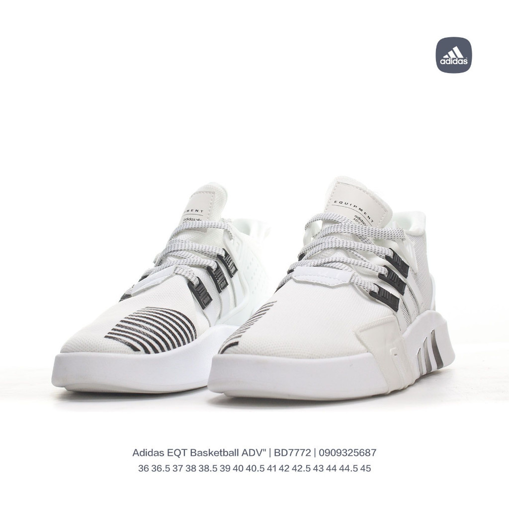 Adidas Clover EQT Basketball ADV "White/Black" Street Basketball Short Sleeve Knitted Running Shoe