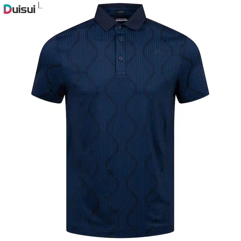 duisui3Golf MatTOUR Logo Polo Mens JL Golf Short Sleeve Shirt