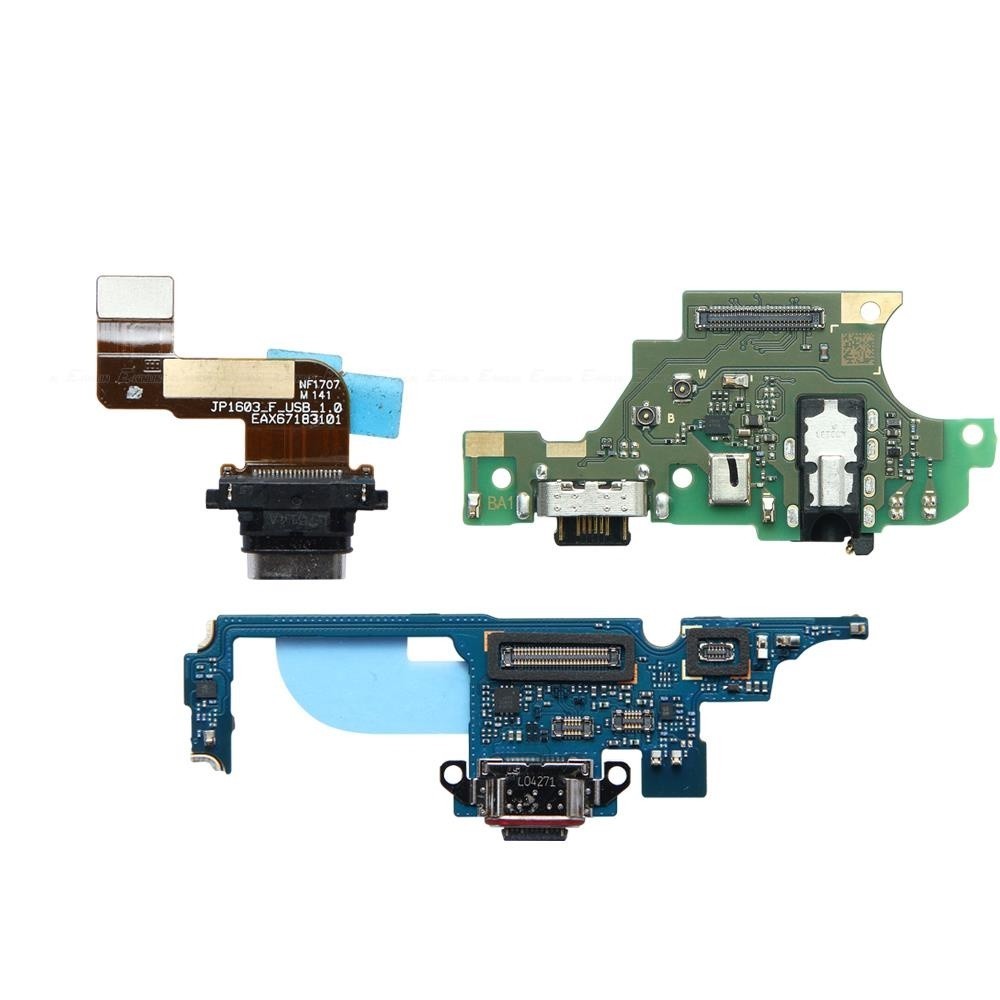 Charger USB Dock แท่นชาร์จพอร์ตไมโครโฟน Flex Cable อะไหล่ซ่อมสําหรับ LG Q7 Plus Alpha Q7a Q8 Q9 Q51 
