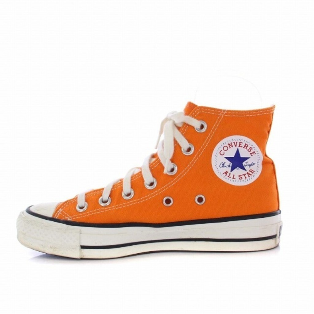 Converse All Star Chuck Taylor รองเท้าผ้าใบ ทรงสูง สีส้ม ส่งตรงจากญี่ปุ่น มือสอง
