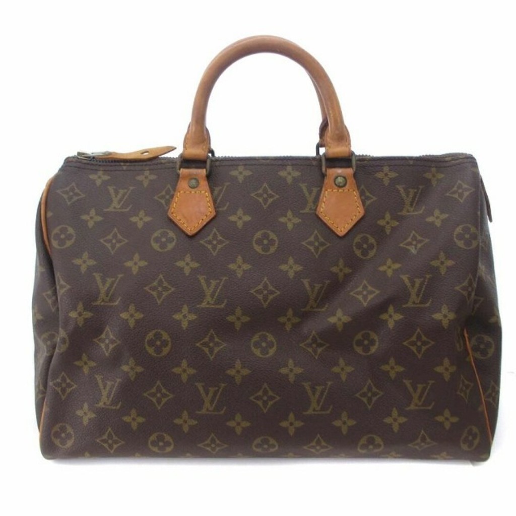 Louis Vuitton M41107 Monogram Speedy 35 Mini Boston Bag สีน้ําตาล ส่งตรงจากญี่ปุ่น มือสอง
