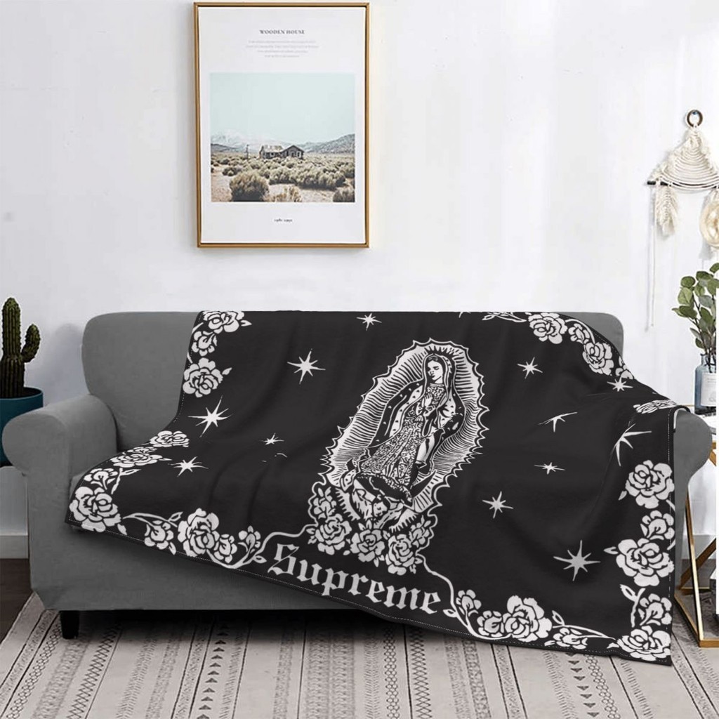 Christian Virgin Mary Flannel โยนผ้าห่ม Saviour ผ้าห่มสําหรับ Home Office น้ําหนักเบาบางผ้าปูที่นอนโยน Queen King