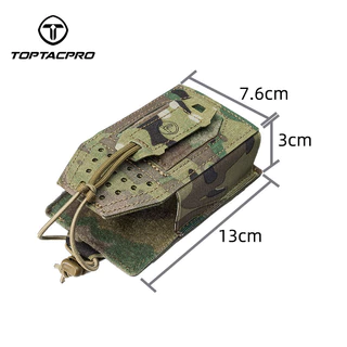 Toptacpro กระเป๋าวิทยุสื่อสารยุทธวิธี ขนาดเล็ก 8524