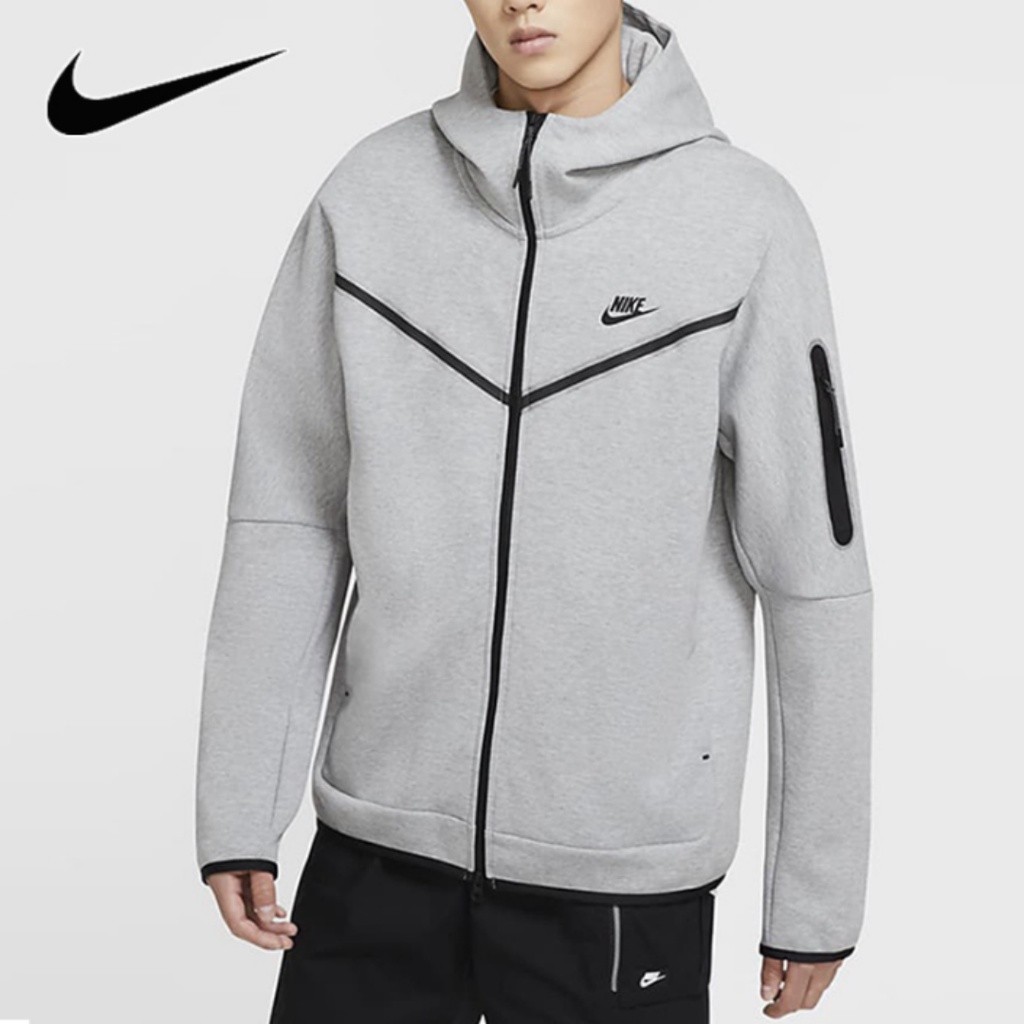 ♞ของแท้ 100% Nike NSW TECH FLEECE เสื้อแจ็กเก็ตลําลอง มีฮู้ด กันลม สไตล์สปอร์ต แฟชั่นสําหรับผู้ชาย