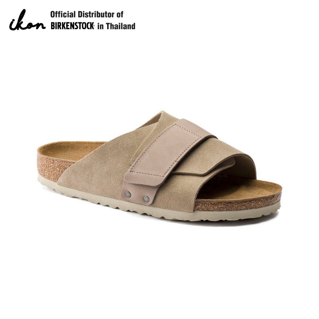♞,♘,♙BIRKENSTOCK Kyoto VL Taupe รองเท้าแตะ Unisex สีเทา รุ่น 1015572 (regular) KK