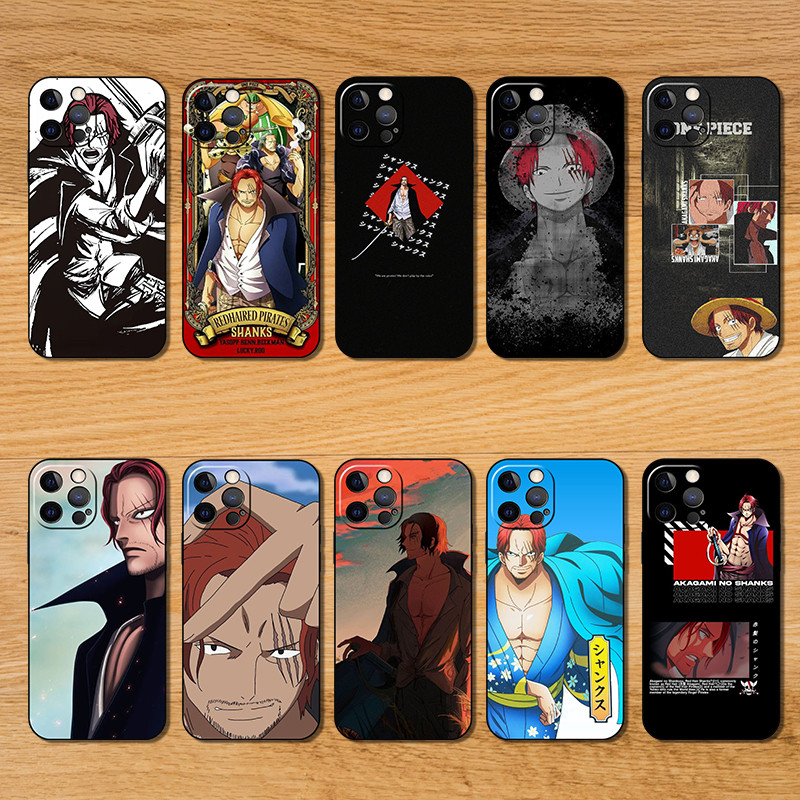 เคสสําหรับ iPhone SE X XR XS MAX 11 Pro Max RB85 One Piece Redhead Shanks เคสป้องกันโทรศัพท์มือถือเค