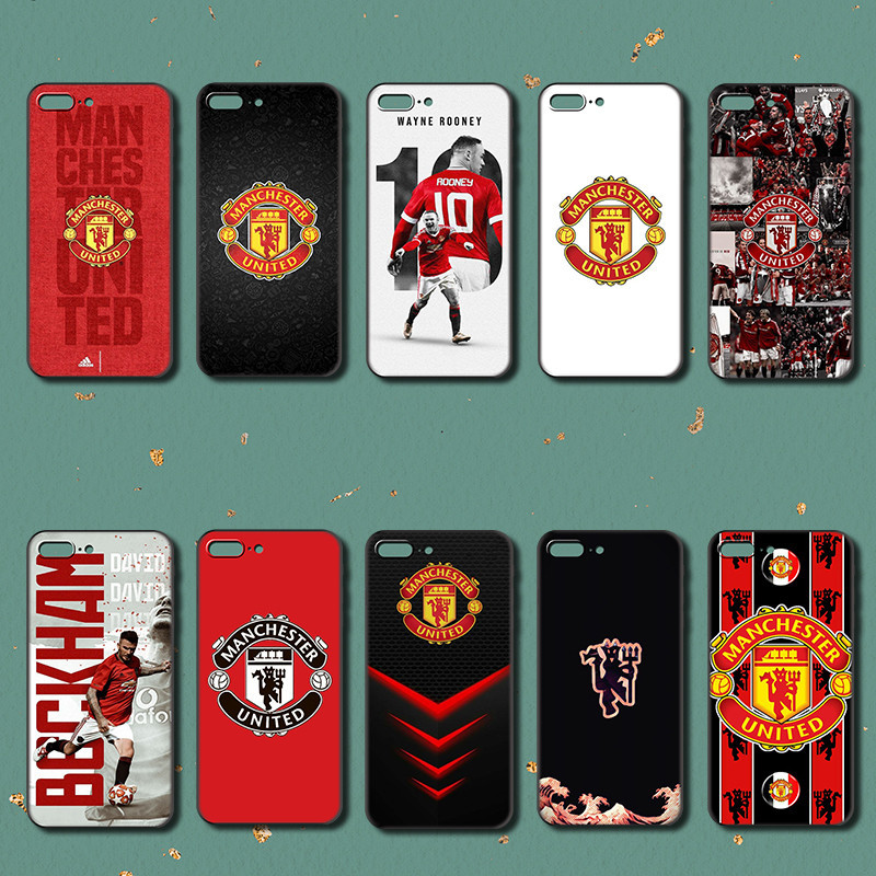 เคสโทรศัพท์สีดําแบบนุ่มสําหรับ OPPO A96 A98 R9 R9S Reno 8Z 8T 7 8 lite Mancheser united กรณี