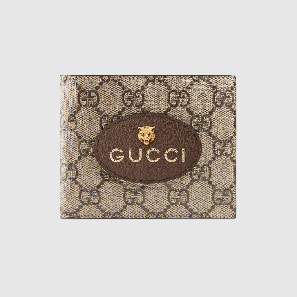 ♞,♘,♙กุชชี่ Gucci กระเป๋าสตางค์ Neo Vintage GG Supreme Wallet