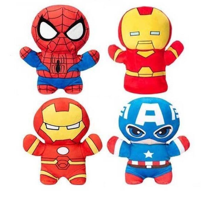 ตุ๊กตาหุ่นมือ Marvel Spider-Man Iron Man MINISO ของเล่นสําหรับเด็ก