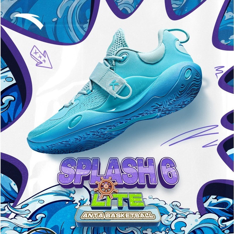 รองเท้ากีฬา รองเท้าบาสเก็ตบอล ANTA KT Splash 6 Lite Klay Thompson แบบถอดออกได้ สําหรับผู้ชาย 1124216