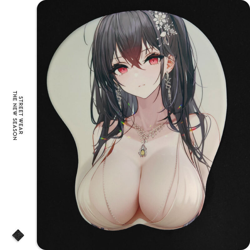 แผ่นรองเมาส์ซิลิโคน ลายอนิเมะ Azur Lane Eugen Enterprise Belfast Z23 3D เซ็กซี่
