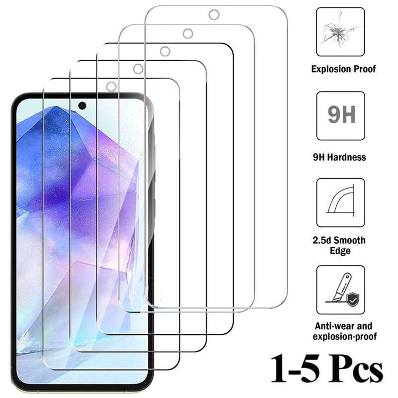 สำหรับซัมซุง A55กระจกเทมเปอร์สำหรับซัมซุง, อุปกรณ์ป้องกันหน้าจอ A54สำหรับซัมซุงกาแล็คซี่ A55 A54 A14 A35 A34 A51