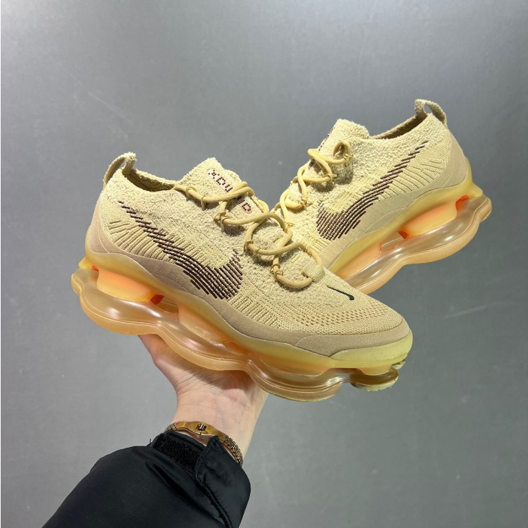 Nike Air Max Scorpion Flyknit "Wheat" Running Shoes Casual Sneakers Sport Shoes for Men&amp;Women