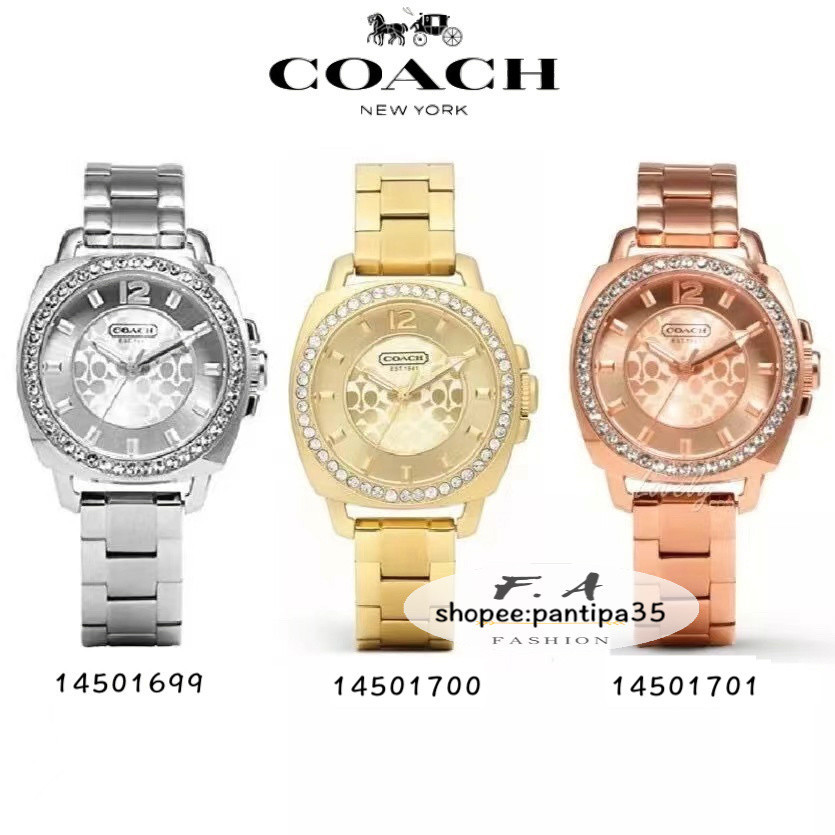 ♞F.A Coach ของแท้100% 14501699 14501700 14501701- 34mm นาฬิกา coach นาฬิกาแบรนด์เนม นาฬิกาสำหรับผู้