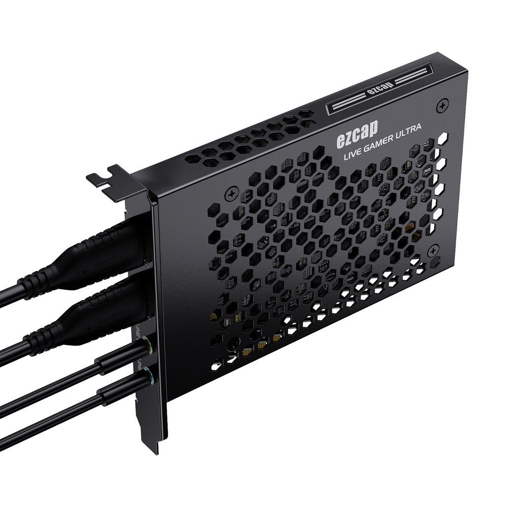 Ezcap334 4Kp60 HDR 1080p240 PC Live Streaming Box HDMI Loop, 4K30 Pcle Video Capture Card Video Reco
