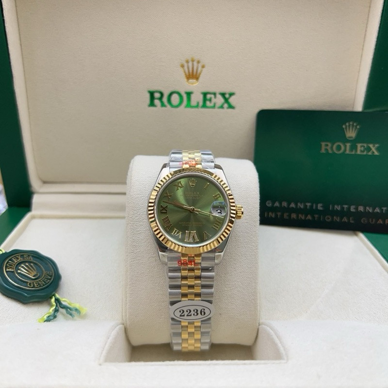 RO/CC นาฬิกาข้อมือผู้หญิง Datejust 31 mm ระบบออโต้ นาฬิกาแฟชั่น