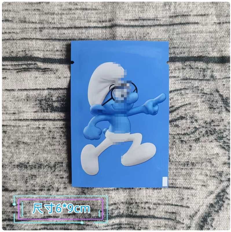 ❤100pcs 6x9cm Ataste Blue Genie ทดลองของเล่นเครื่องสำอางอาหารปิดผนึกถุงบรรจุภัณฑ์