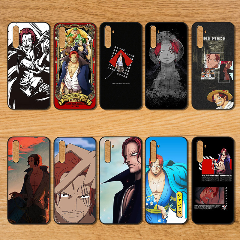 เคสสําหรับRealme 3 5 6 Pro 5i 5s 6i 7i RB85 One Piece Redhead Shanksโทรศัพท์มือถือป้องกันกรณีนุ่ม