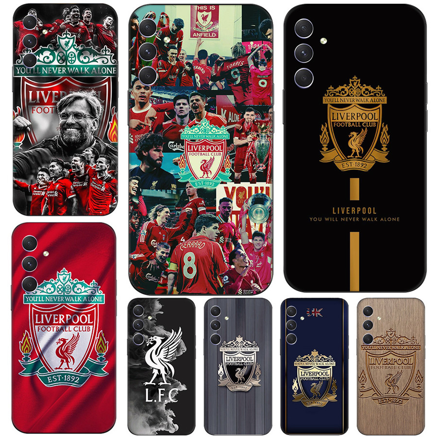 R1 กรณี Liverpool FC สําหรับ Samsung S24 Fe Plus Ultra A06 A16 ความเข้ากันได้เคสโทรศัพท์ TPU ฝาครอบป้องกันแบบนุ่ม
