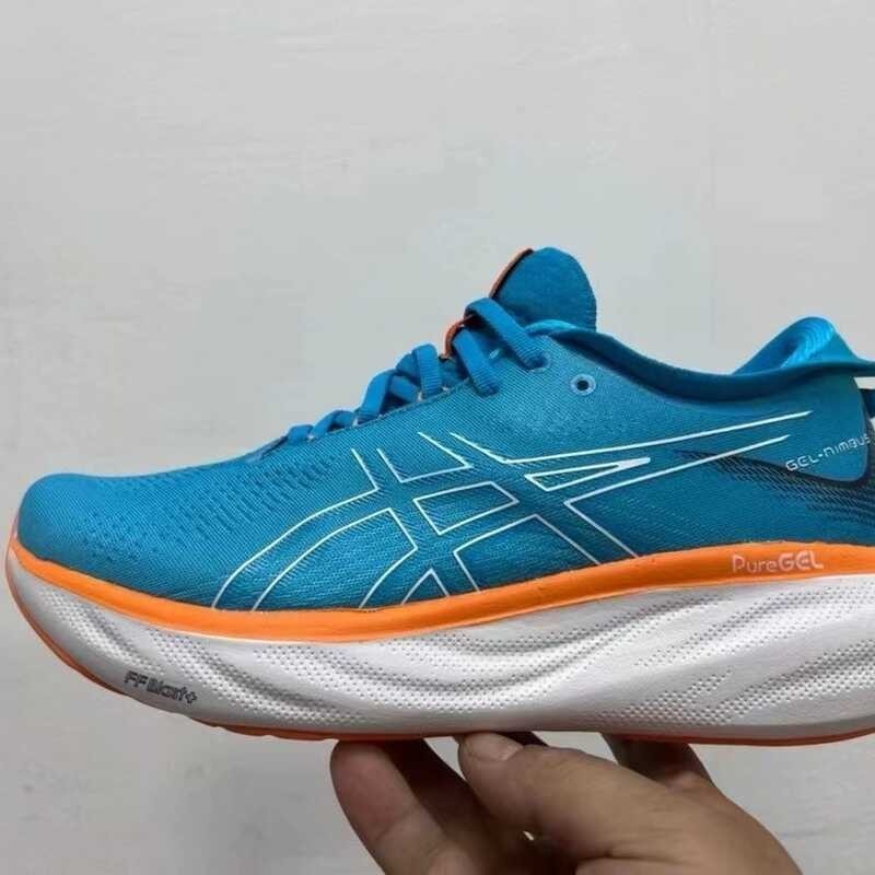 ♞,♘ 2023 Asics Nimbus25 Marathon Buffer Running For Men And Women Ultra-Light Shock-Absorbing Ae gc