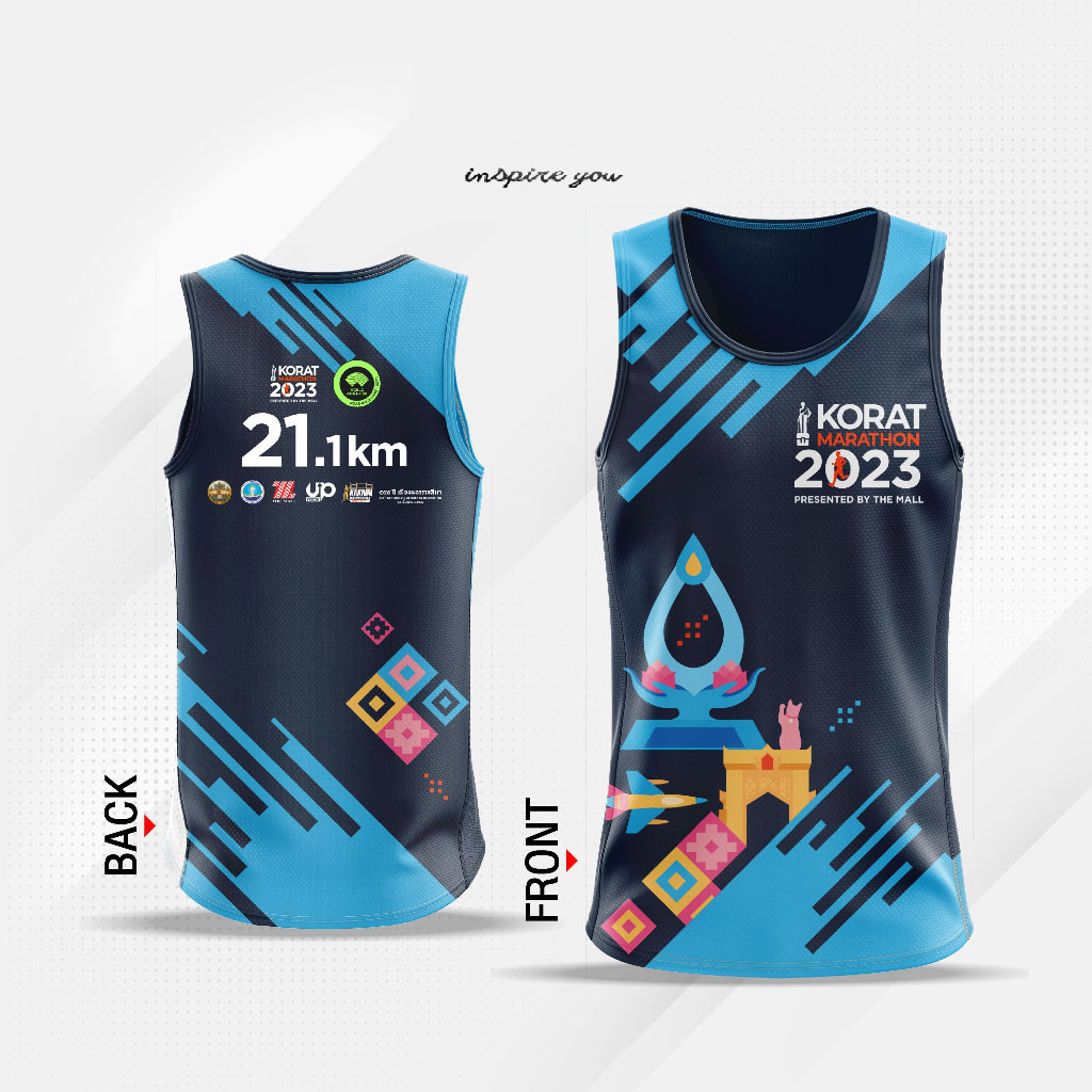 เสื้อวิ่งแขนกุด The Mall Korat Marathon 2023 (21K)