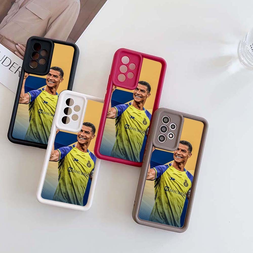 เคสโทรศัพท์มือถือแบบนิ่ม ลายตานางฟ้า Cristiano Ronaldo SZ64 สําหรับ Samsung Galaxy A20s A53 A14 A34 A54 5G A11 A21s A24 A15 A25 A50