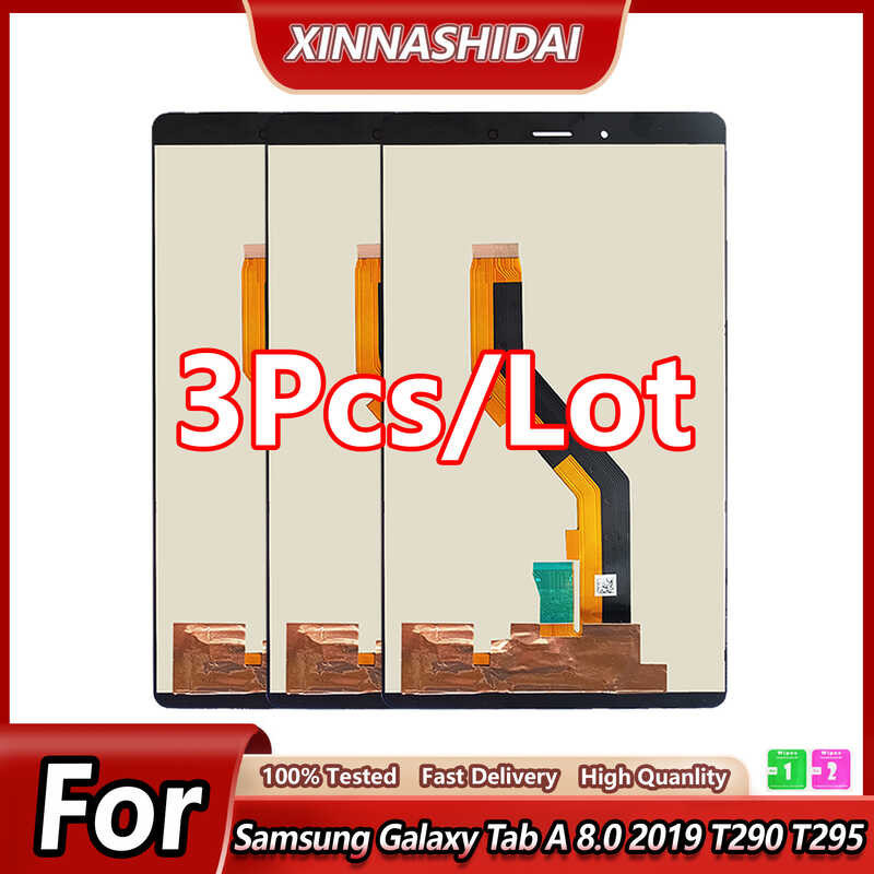 3/5/10ชิ้น/ล็อต LCD สำหรับซัมซุงกาแล็คซี่แท็บ A 8.0 2019 T290 Sm-T290 T295 Sm-T295หน้าจอสัมผัสประกอบดิจิไทเซอร์ทดสอบแล้ว