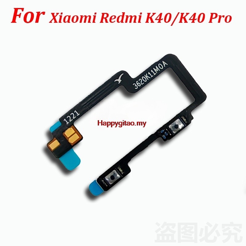 Hay- ปุ่มปรับระดับเสียง สายเคเบิ้ลอ่อน อะไหล่ซ่อมแซม สําหรับ Xiaomi Redmi K40 K40 Pro K40s K50 Poco F3