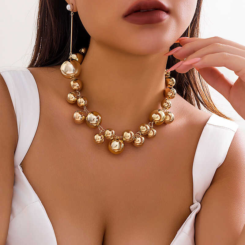 ▥ สร้อยคอโซ่ลูกปัดลูกบอลขนาดใหญ่ CCB