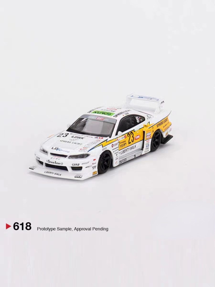 MINIGT 1:64 618 S15 SIIA 23 โมเดลรถอัลลอย