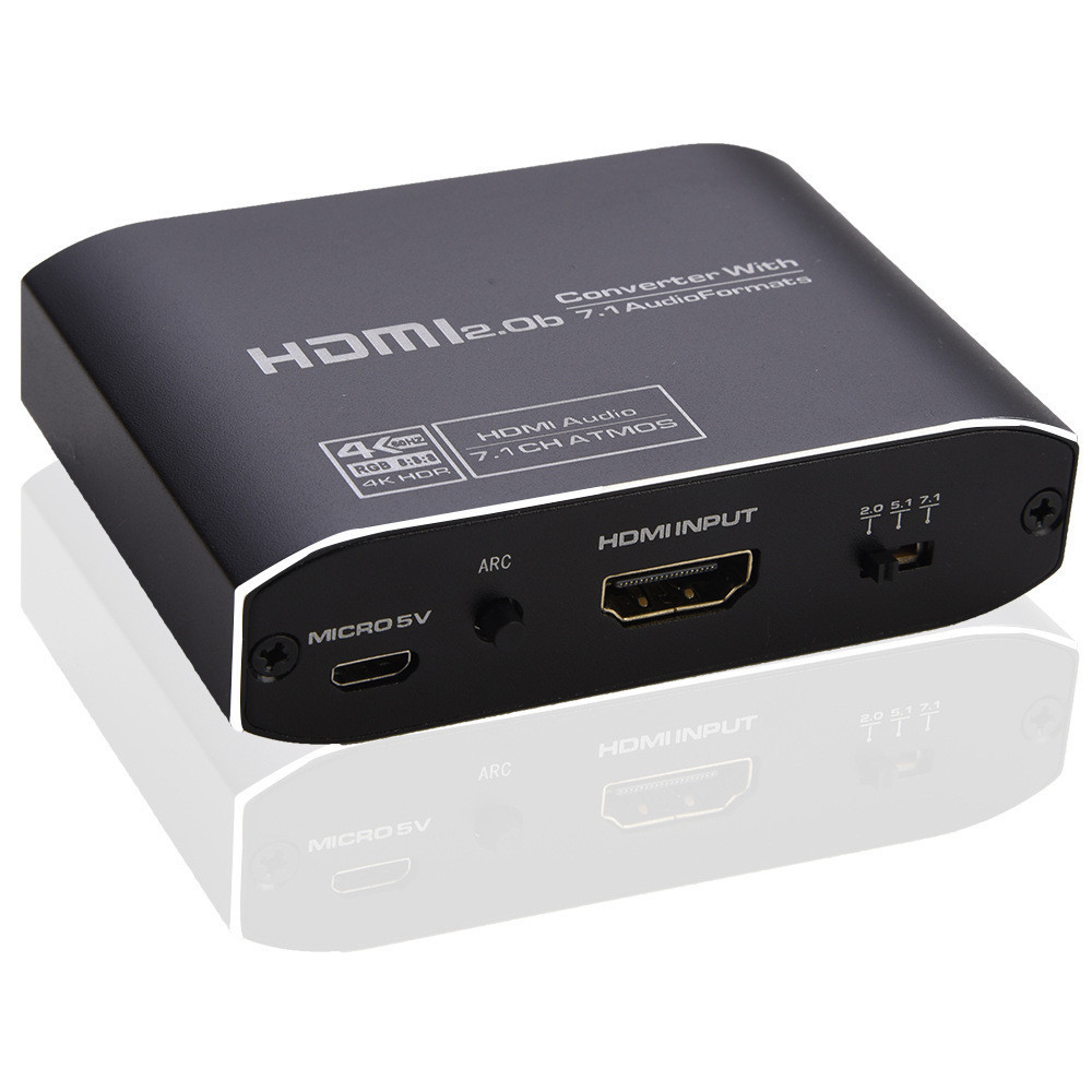 4k @60Hz HDMI2.0b HDR ARC HDMI Audio Extractor Video Converter พร ้ อม COAXIAL SPDIF 7.1CH เสียงสําหรับ PS4 PC To TV Monitor เครื ่ องขยายเสียง